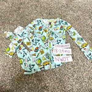 NWOT Dreamiere Back to School Bamboo Convertible Footie